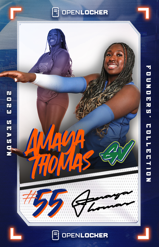Gataverse Volleyball Collection Autographed Card: Amaya Thomas