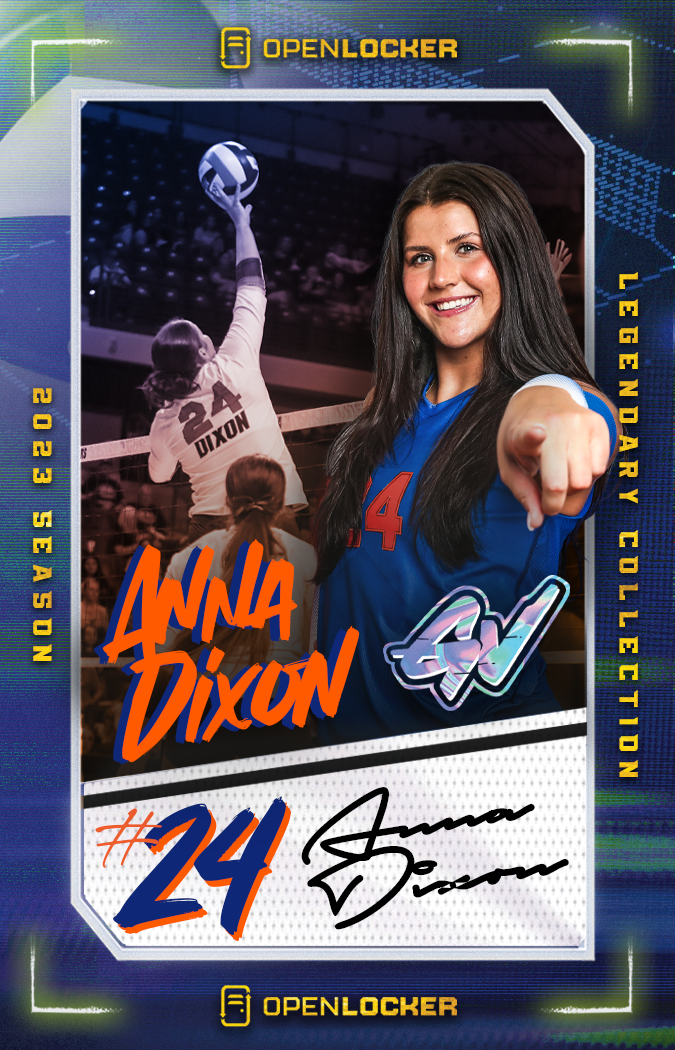 Gataverse Volleyball Collection Legendary Autographed Card: Anna Dixon