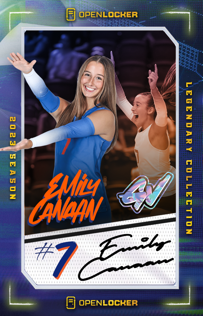Gataverse Volleyball Collection Legendary Autographed Card: Emily Canaan