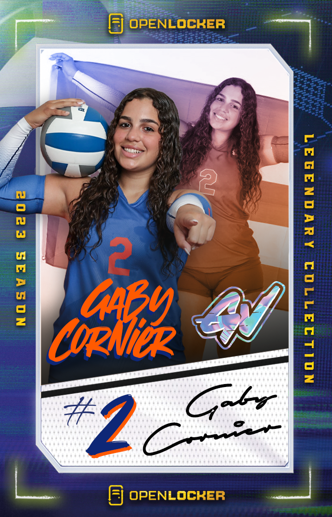 Gataverse Volleyball Collection Legendary Autographed Card: Gaby Cornier