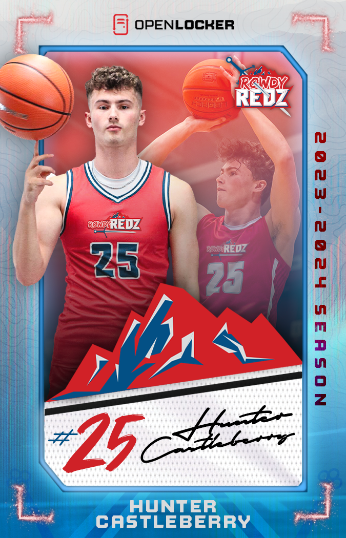 Rowdy Redz Founders&#39; Collection Autographed Card: Hunter Castleberry