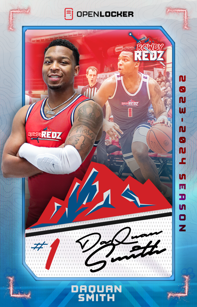Rowdy Redz Founders&#39; Collection Autographed Card: DaQuan Smith