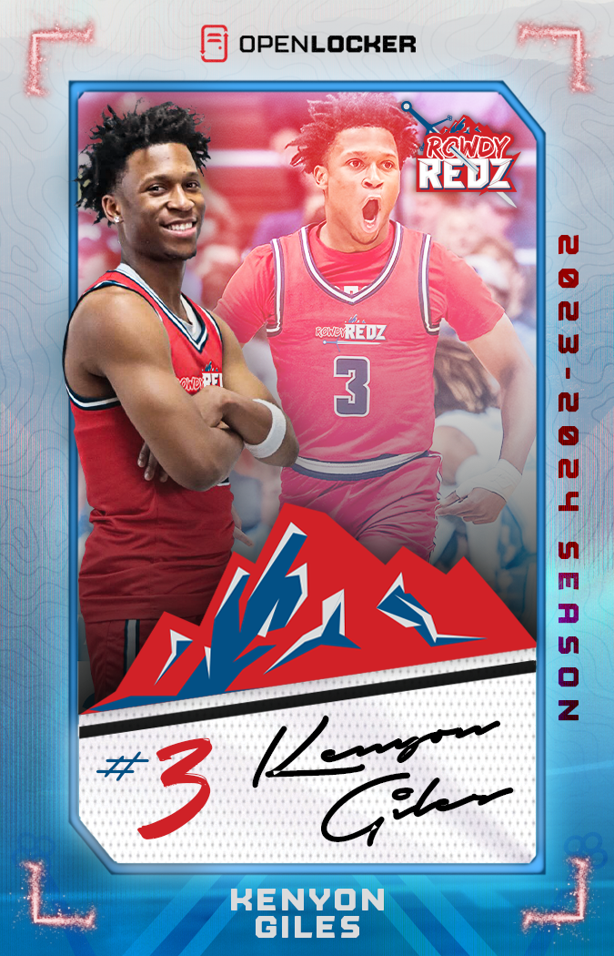 Rowdy Redz Founders&#39; Collection Autographed Card: Kenyon Giles