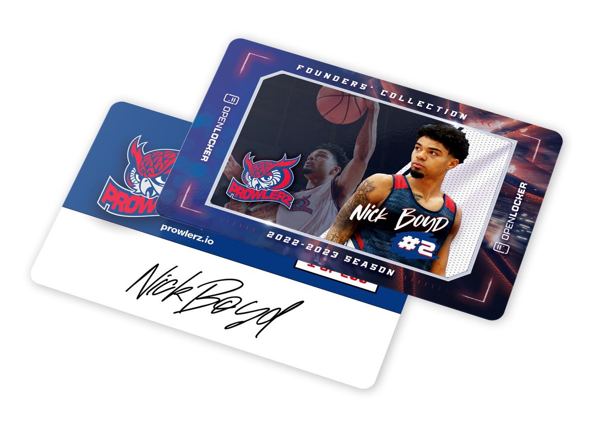 Prowlerz Basketball Autographed Card: Nick Boyd