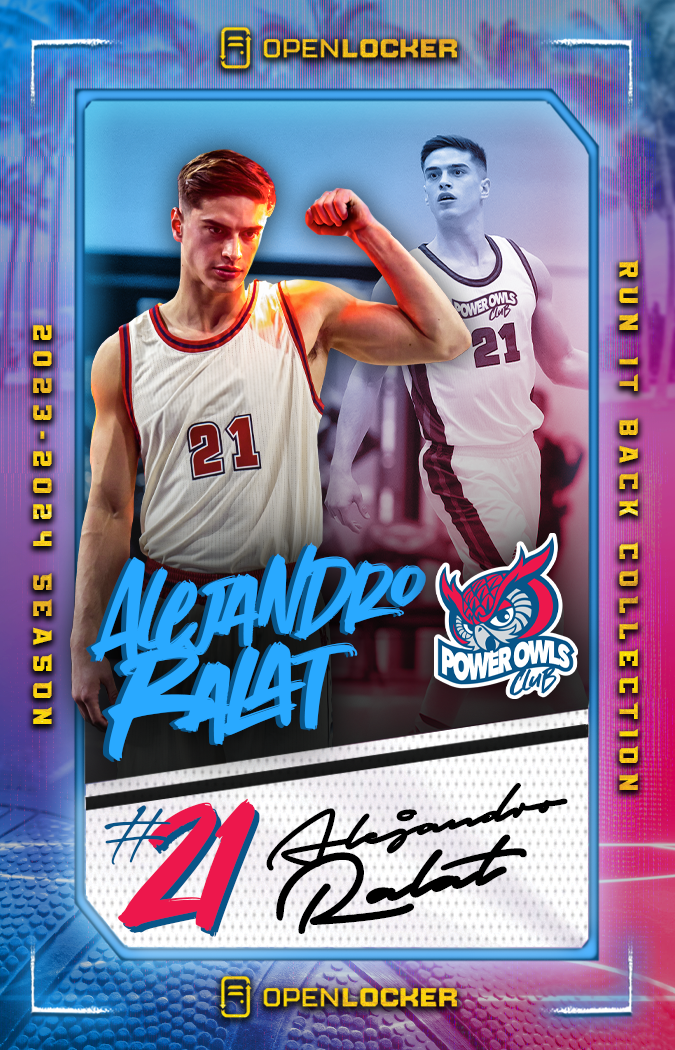 PowerOwls Club Run it Back Basketball Collection Autographed Card: Alejandro Ralat