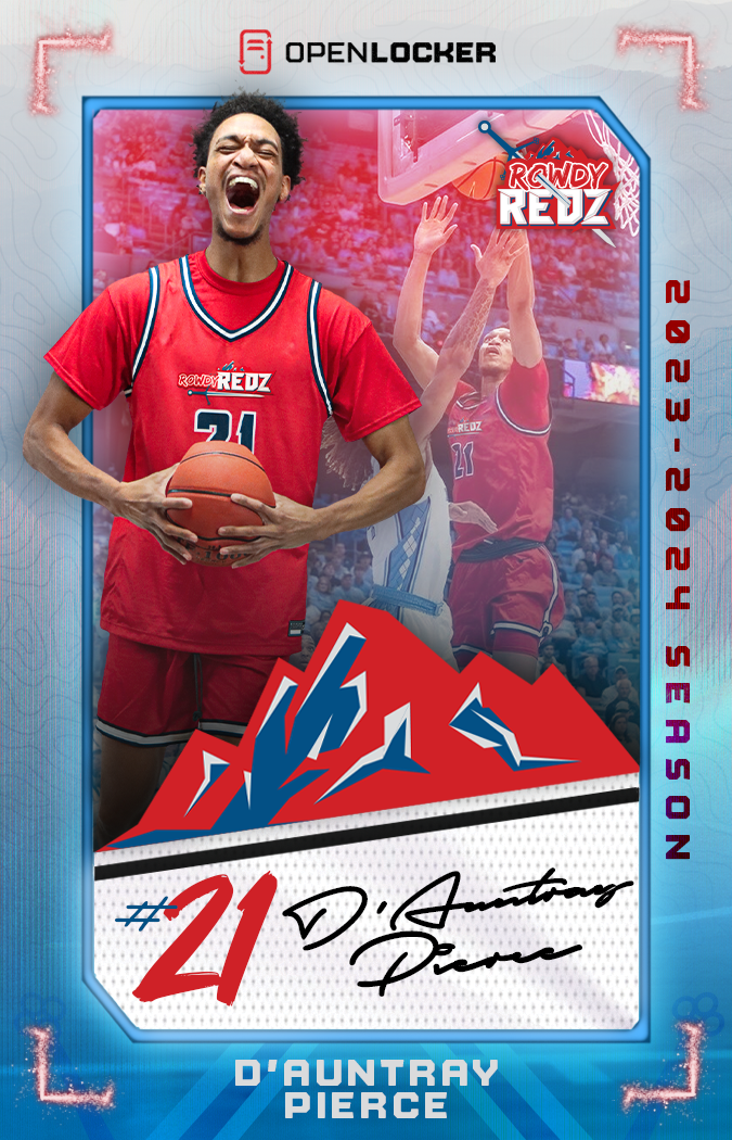 Rowdy Redz Founders&#39; Collection Autographed Card: DeAuntray Pierce