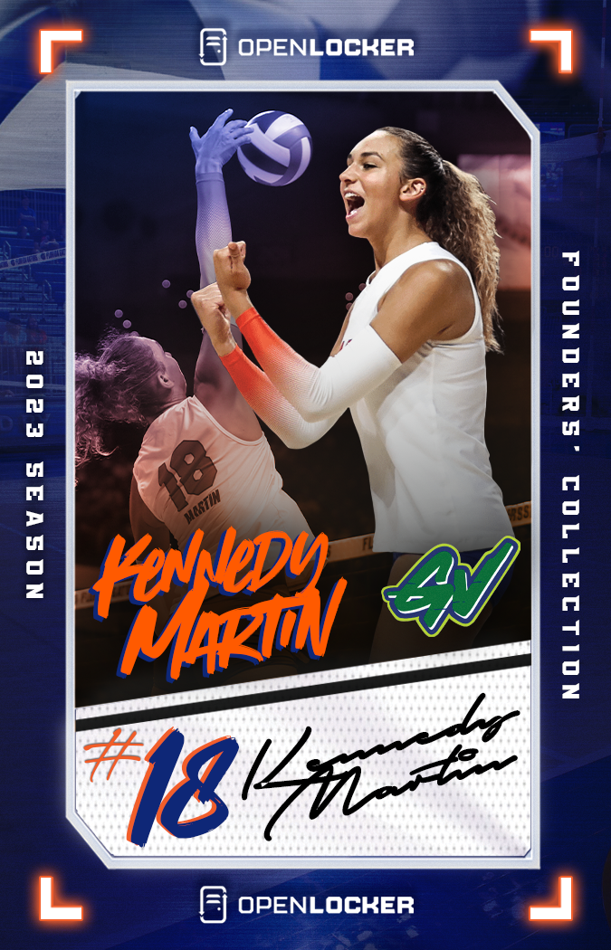Gataverse Volleyball Collection Autographed Card: Kennedy Martin