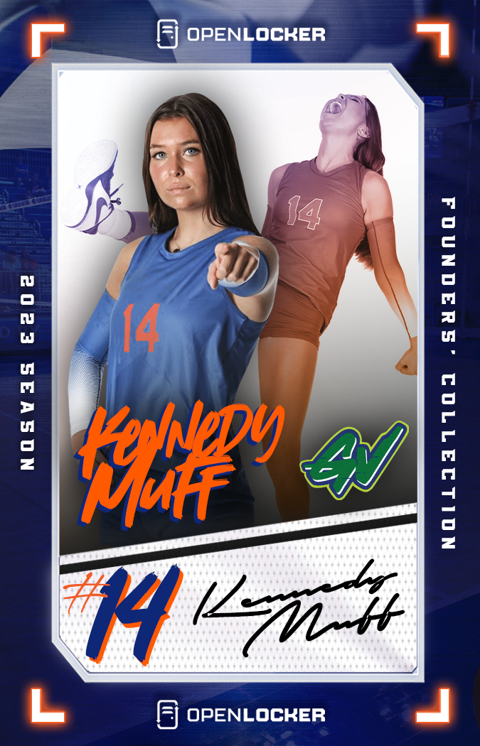 Gataverse Volleyball Collection Autographed Card: Kennedy Muff