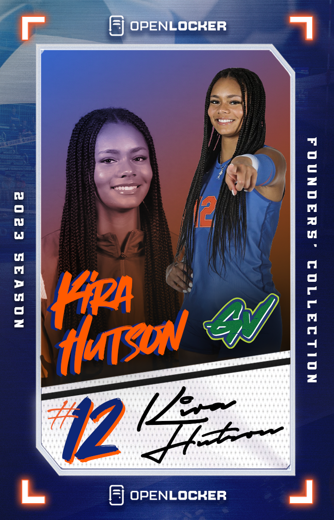 Gataverse Volleyball Collection Autographed Card: Kira Hutson