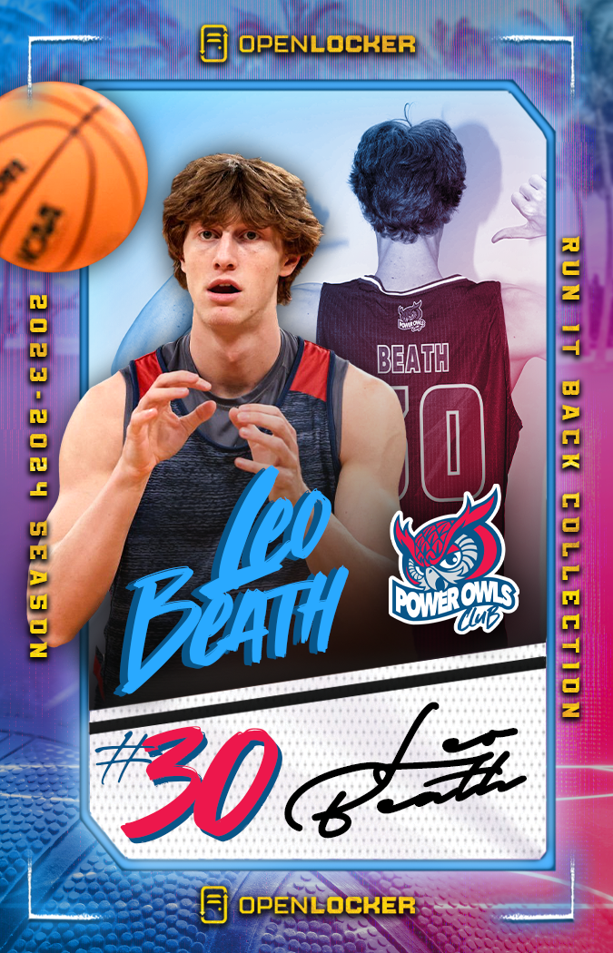 PowerOwls Club Run it Back Basketball Collection Autographed Card: Leo Beath