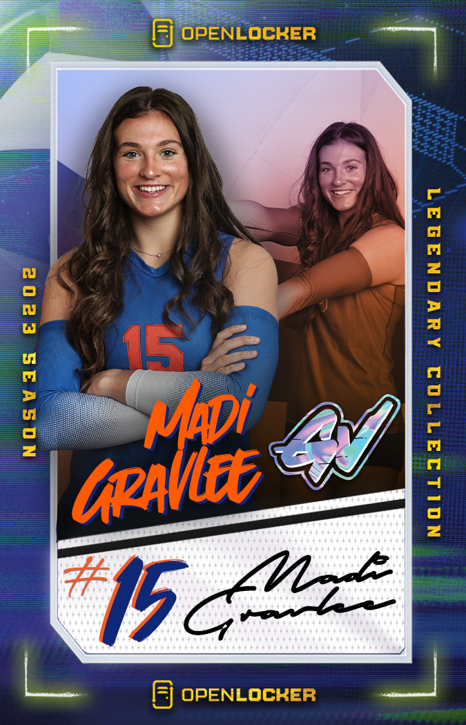 Gataverse Volleyball Collection Legendary Autographed Card: Madi Gravlee