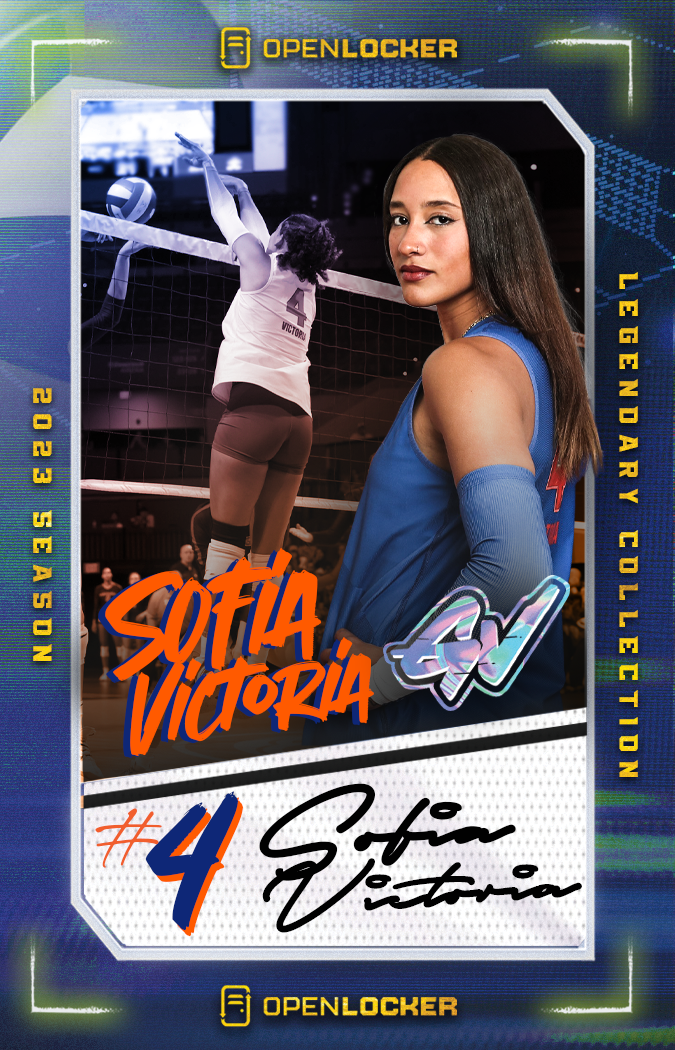 Gataverse Volleyball Collection Legendary Autographed Card: Sofía Victoria