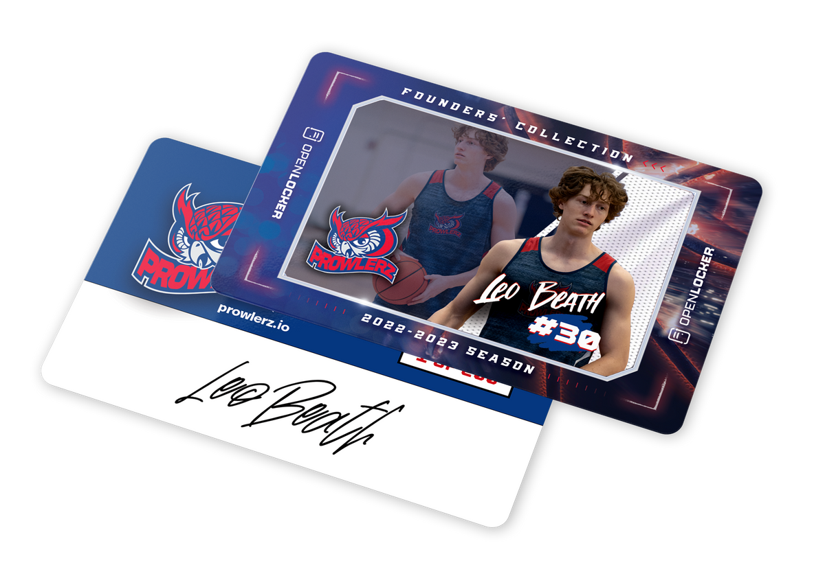 Prowlerz Basketball Autographed Card: Leo Beath