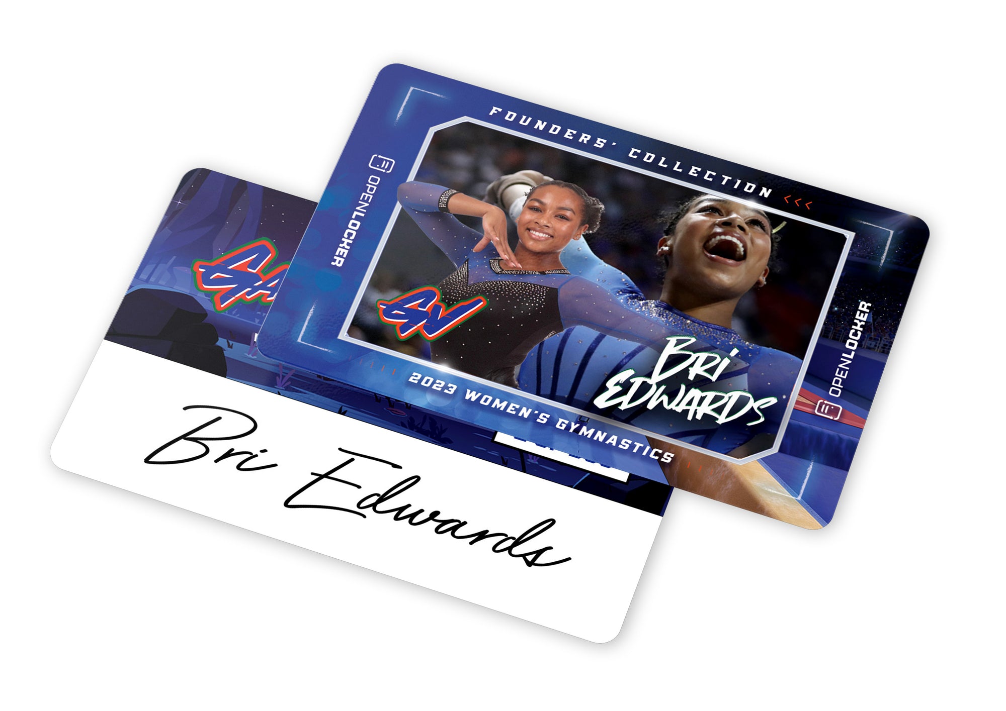 Gataverse Gymnastics Collection Autographed Platinum Card: Bri Edwards