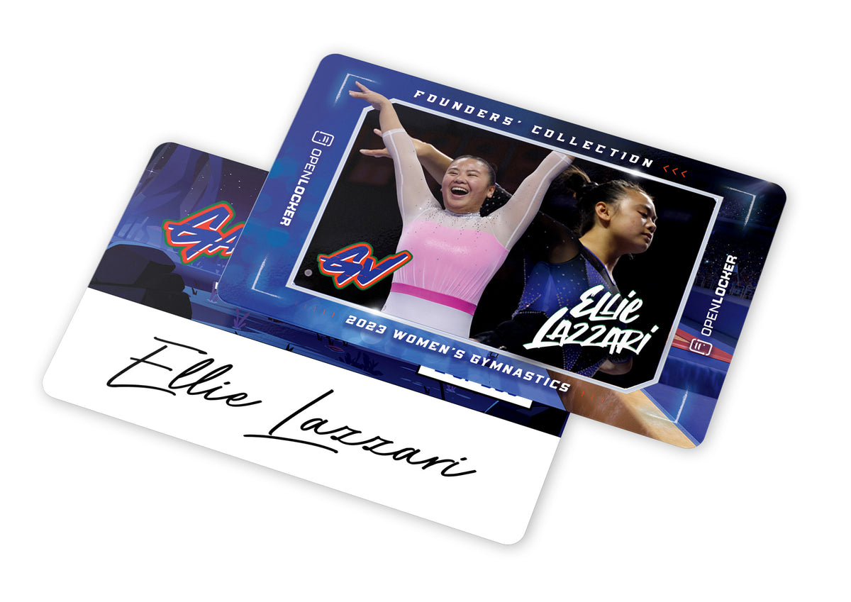 Gataverse Gymnastics Collection Autographed Platinum Card: Ellie Lazzari