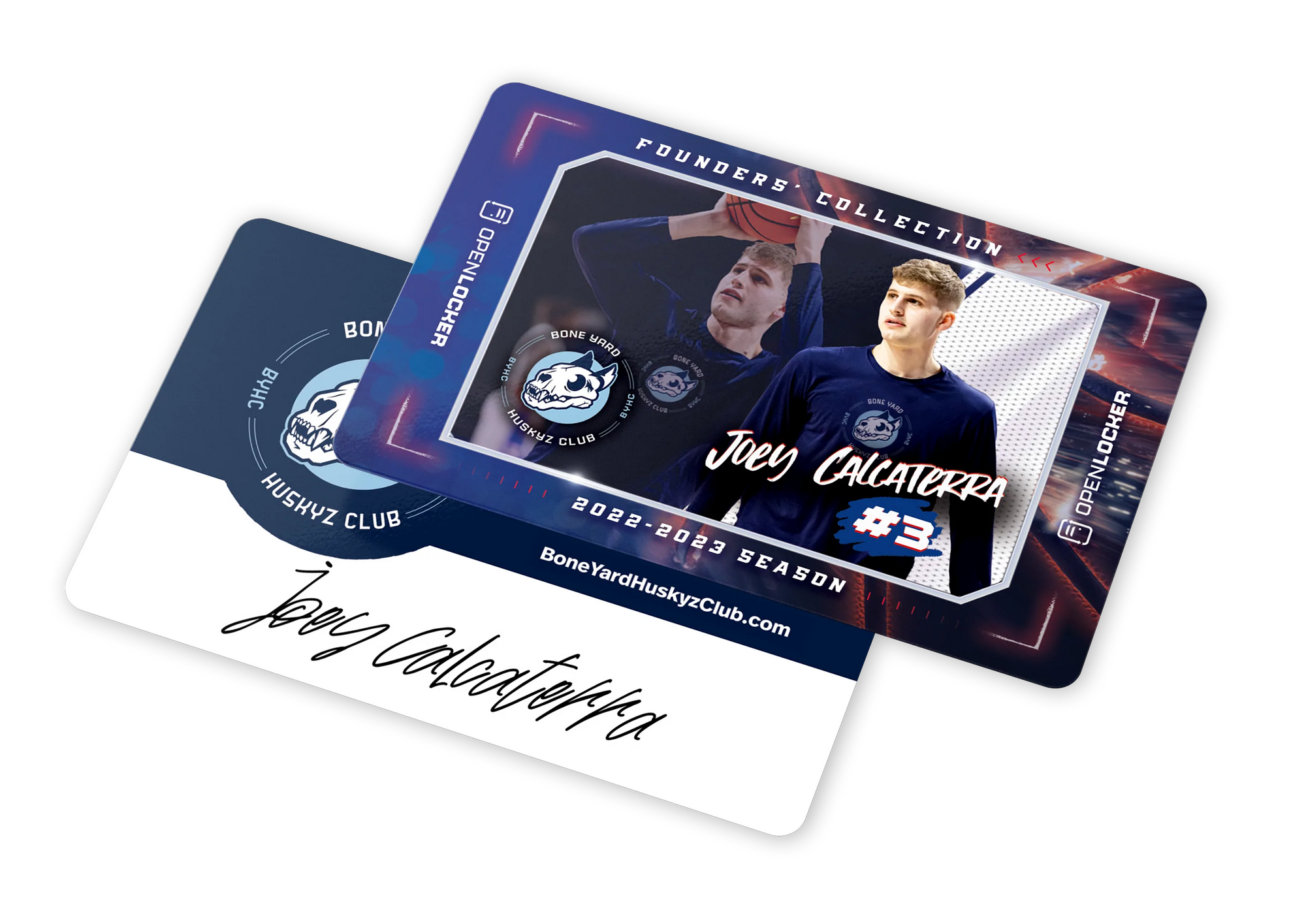 BYHC Basketball Collection Autographed Platinum Card: Joey Calcaterra