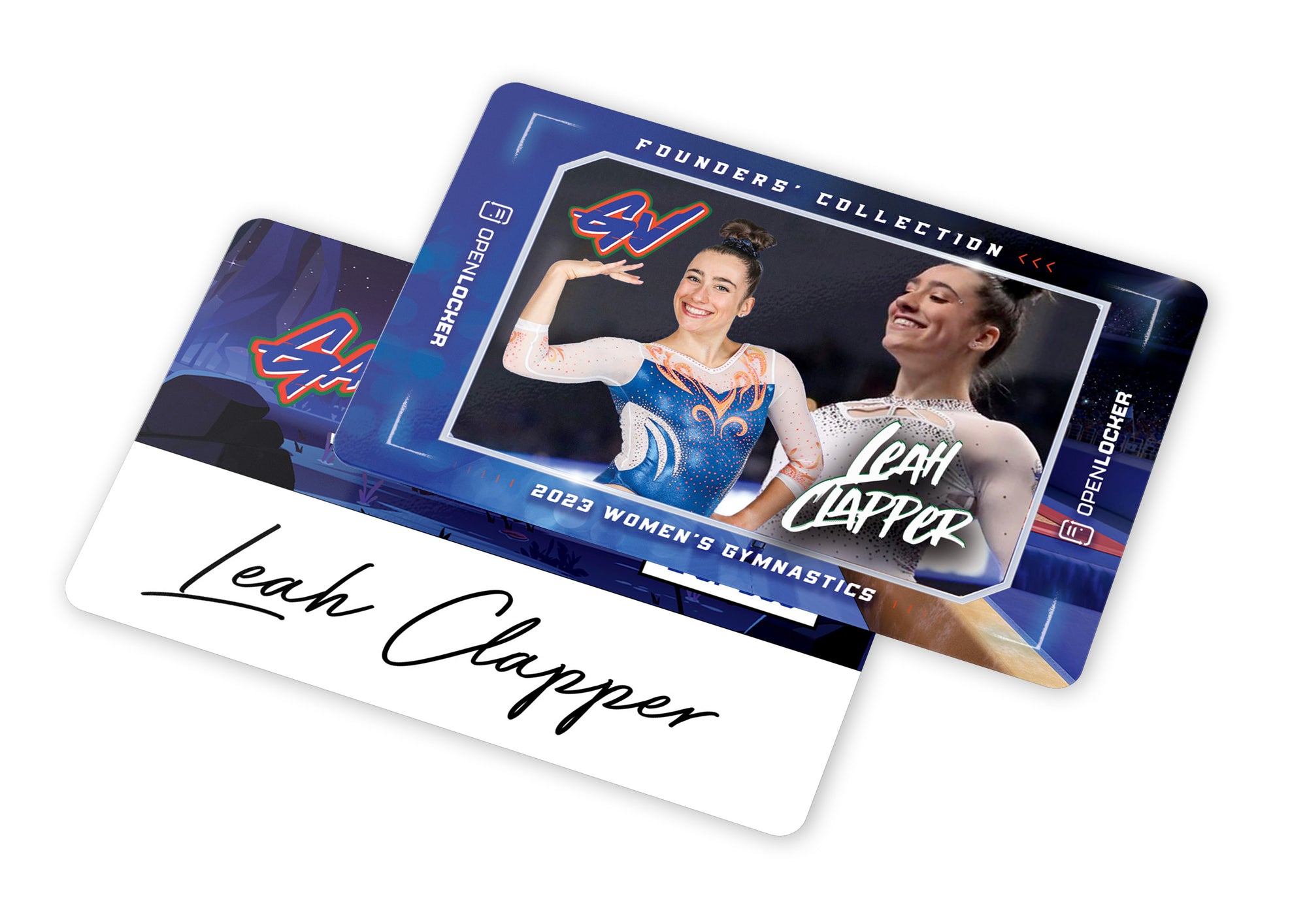 Gataverse Gymnastics Collection Autographed Platinum Card: Leah Clapper