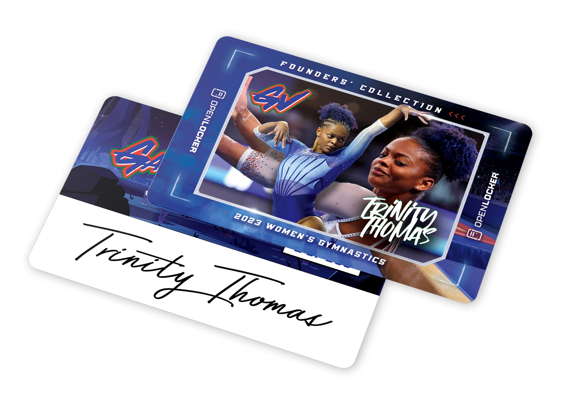 Gataverse Gymnastics Collection Autographed Platinum Card: Trinity Thomas
