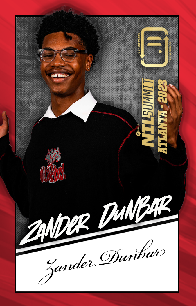 Summit Select Collection Autographed Card: Zander Dunbar