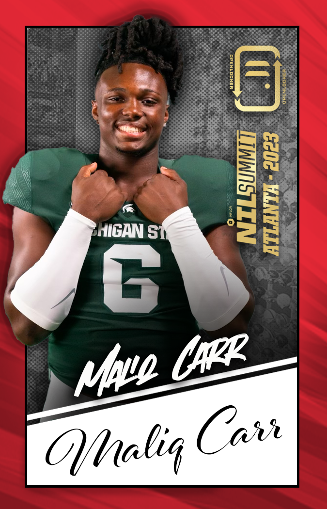 Summit Select Collection Autographed Card: Maliq Carr