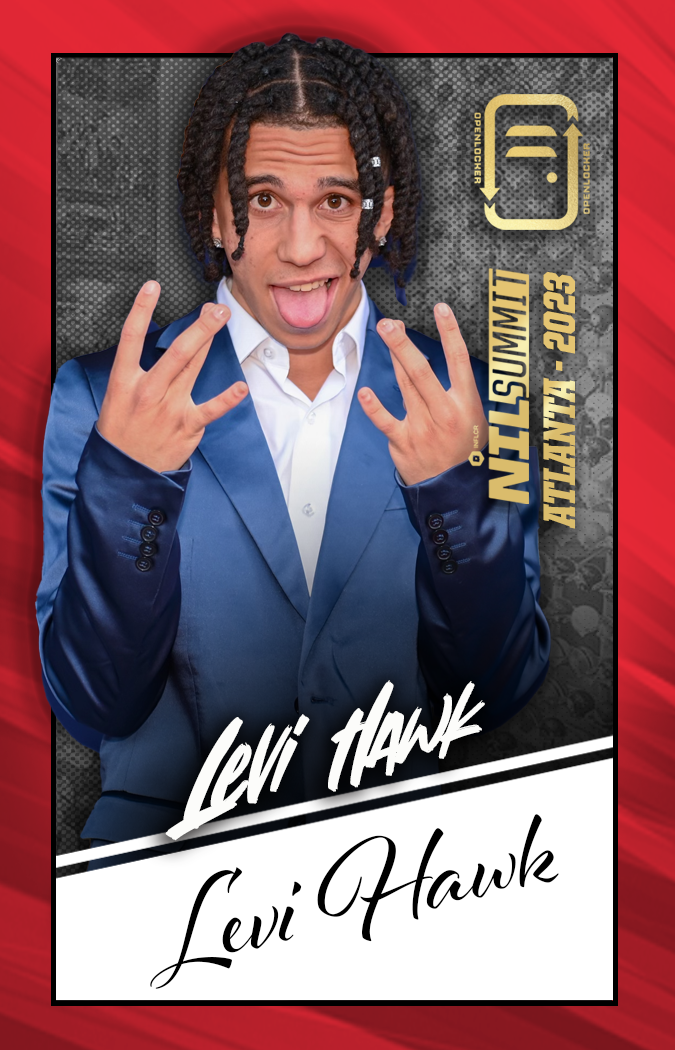 Summit Select Collection Autographed Card: Levi Hawk