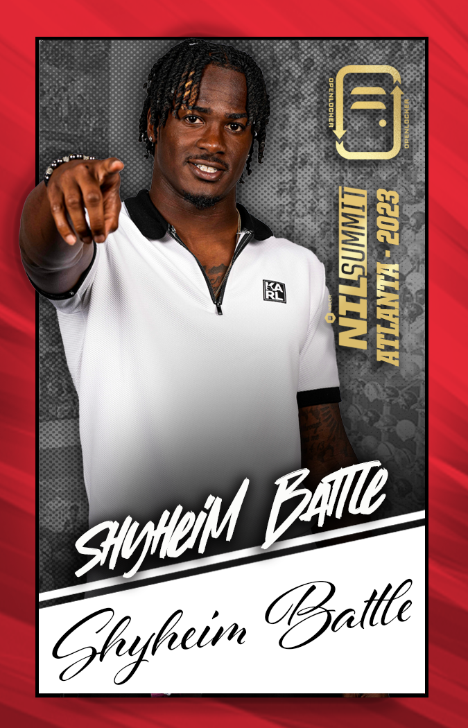 Summit Select Collection Autographed Card: Shyheim Battle