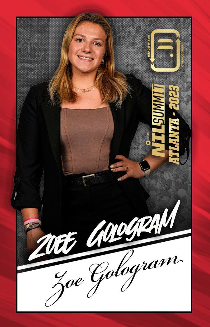 Summit Select Collection Autographed Card: Zoee Gologram