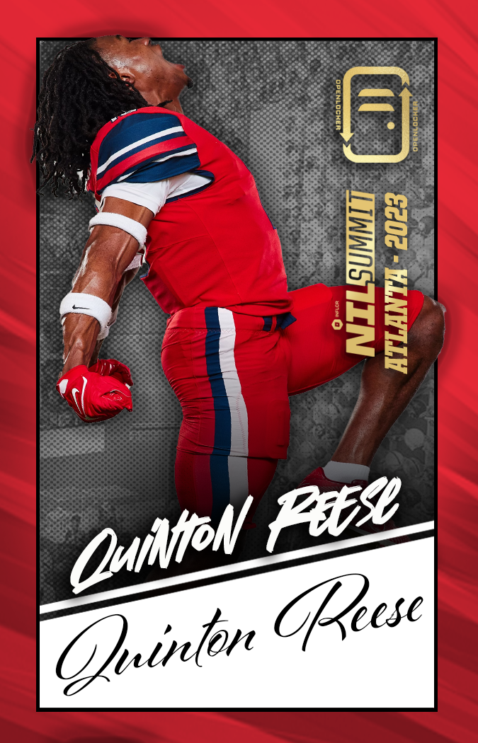 Summit Select Collection Autographed Card: Quinton Reese