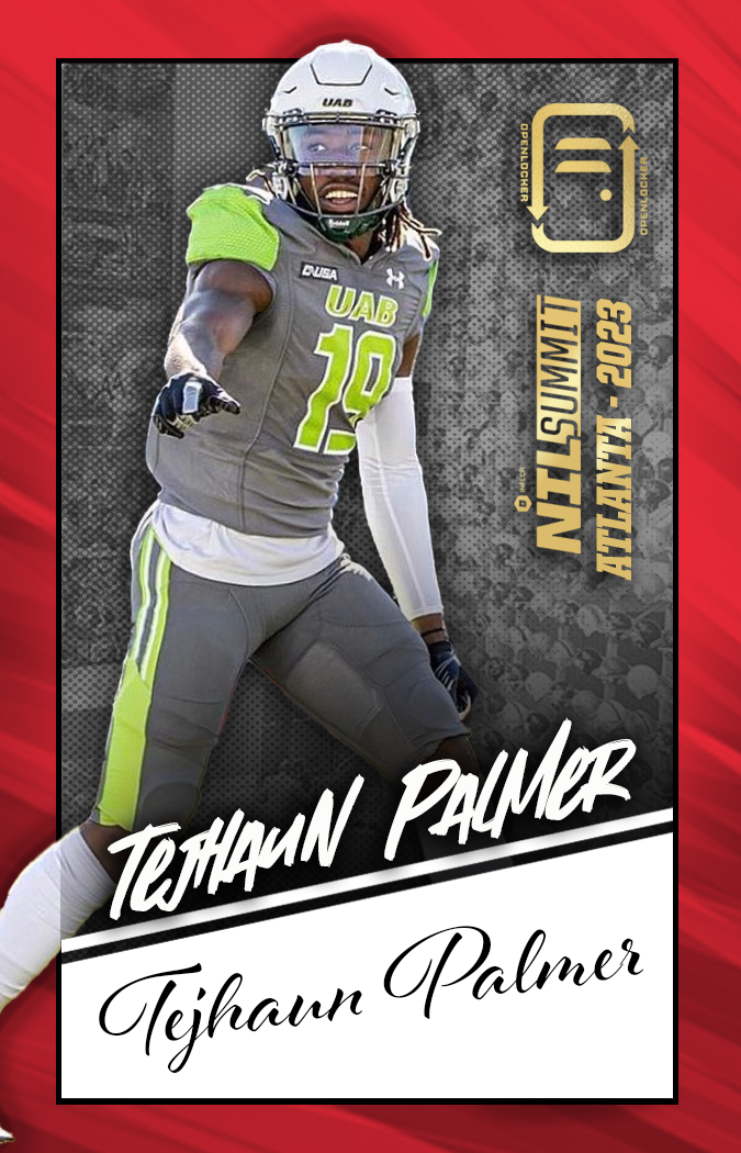 Summit Select Collection Autographed Card: Tejhaun Palmer